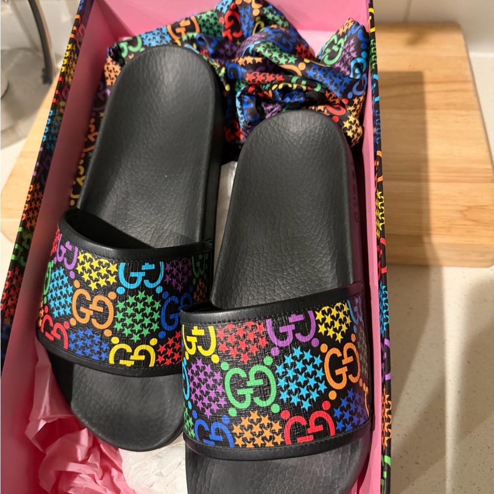Gucci Ace Psychedelic men's slippers US 7 - Picture 2 of 6